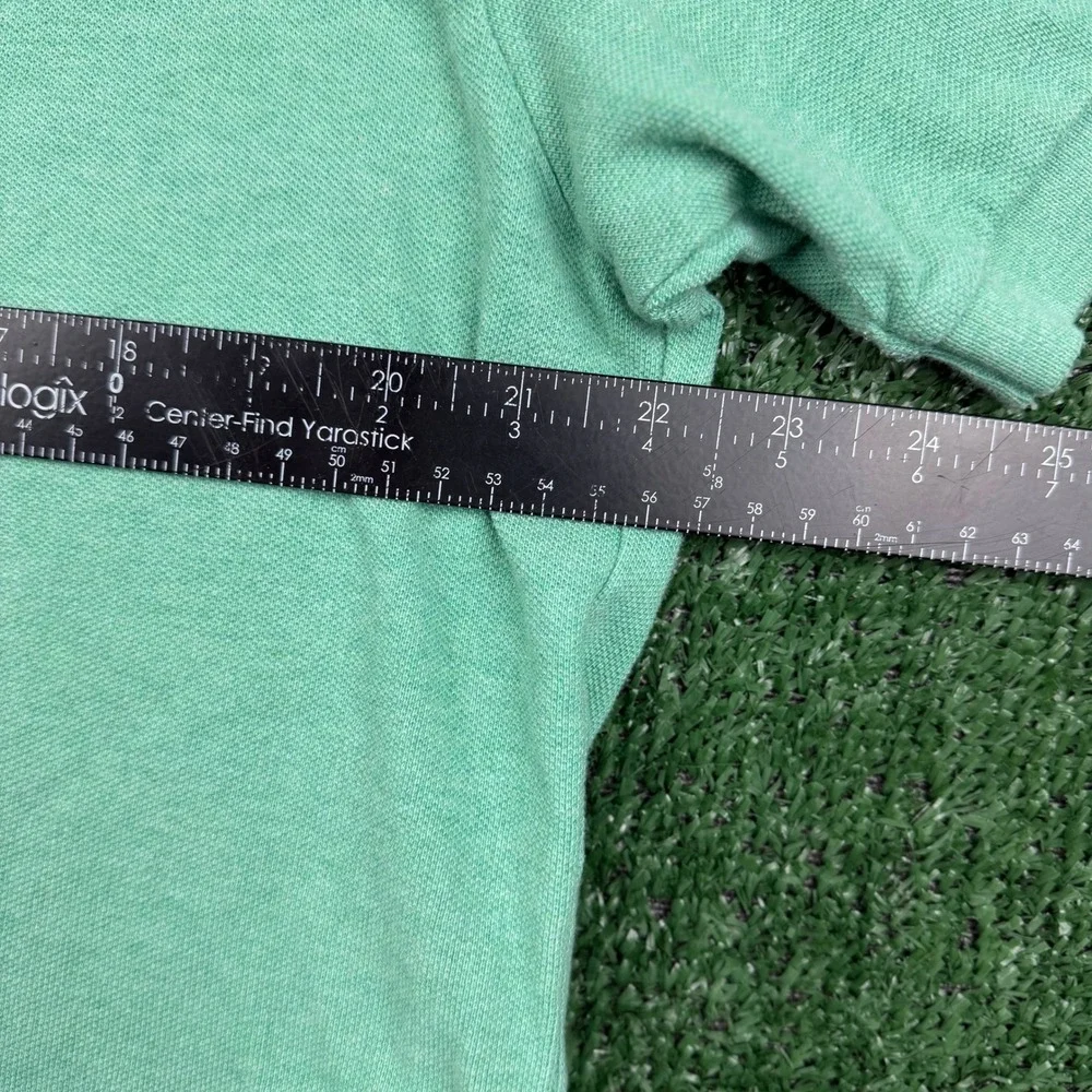 Polo Ralph Lauren Mens Large Mint Green Short Sleeve Pique Polo Purple Pony